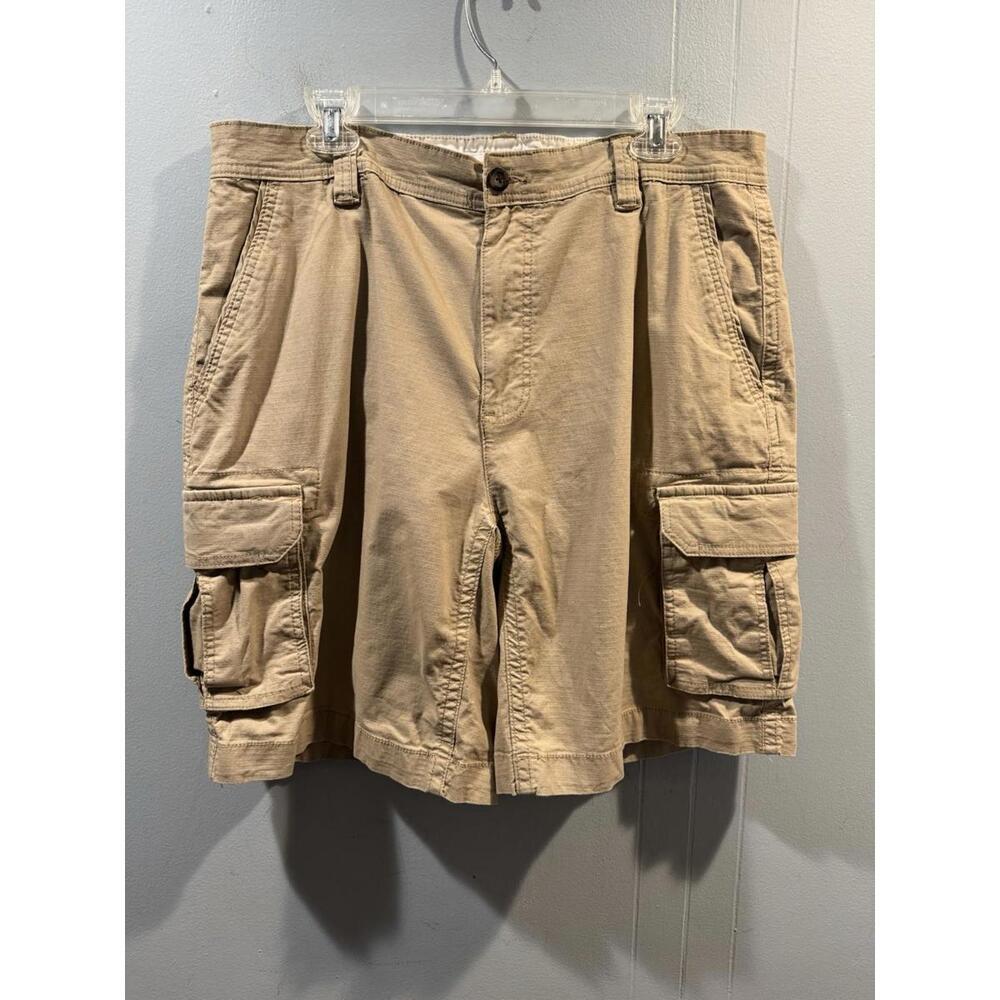 Mens Amazon Essentials Cargo Shorts Size 38 Tan